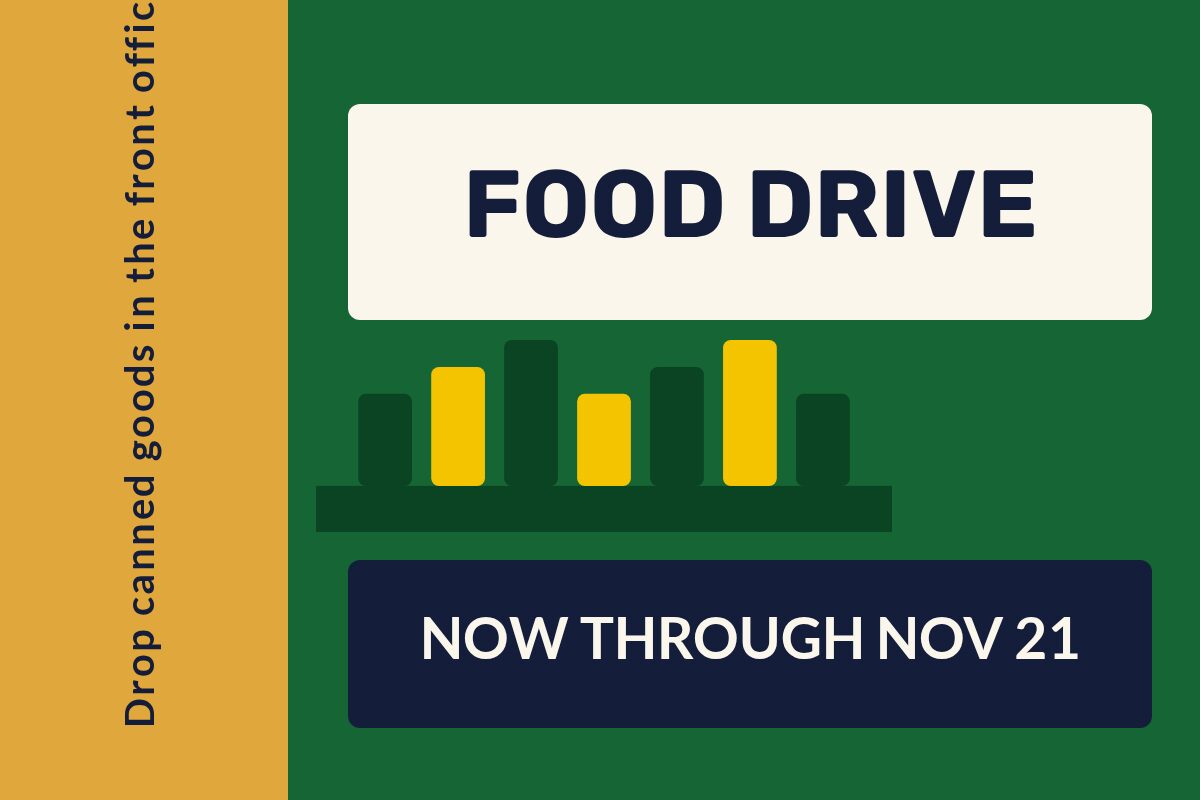 Food Drive Collection Schools & Churches yard sign template