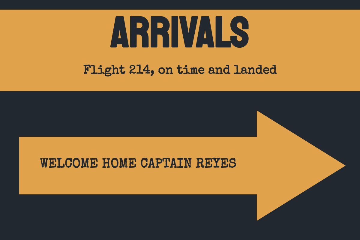 Arrivals This Way: Right Welcome Home yard sign template