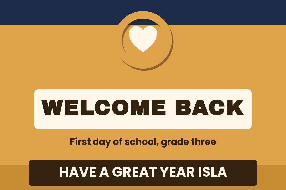 Welcome Back To School Welcome Home yard sign template