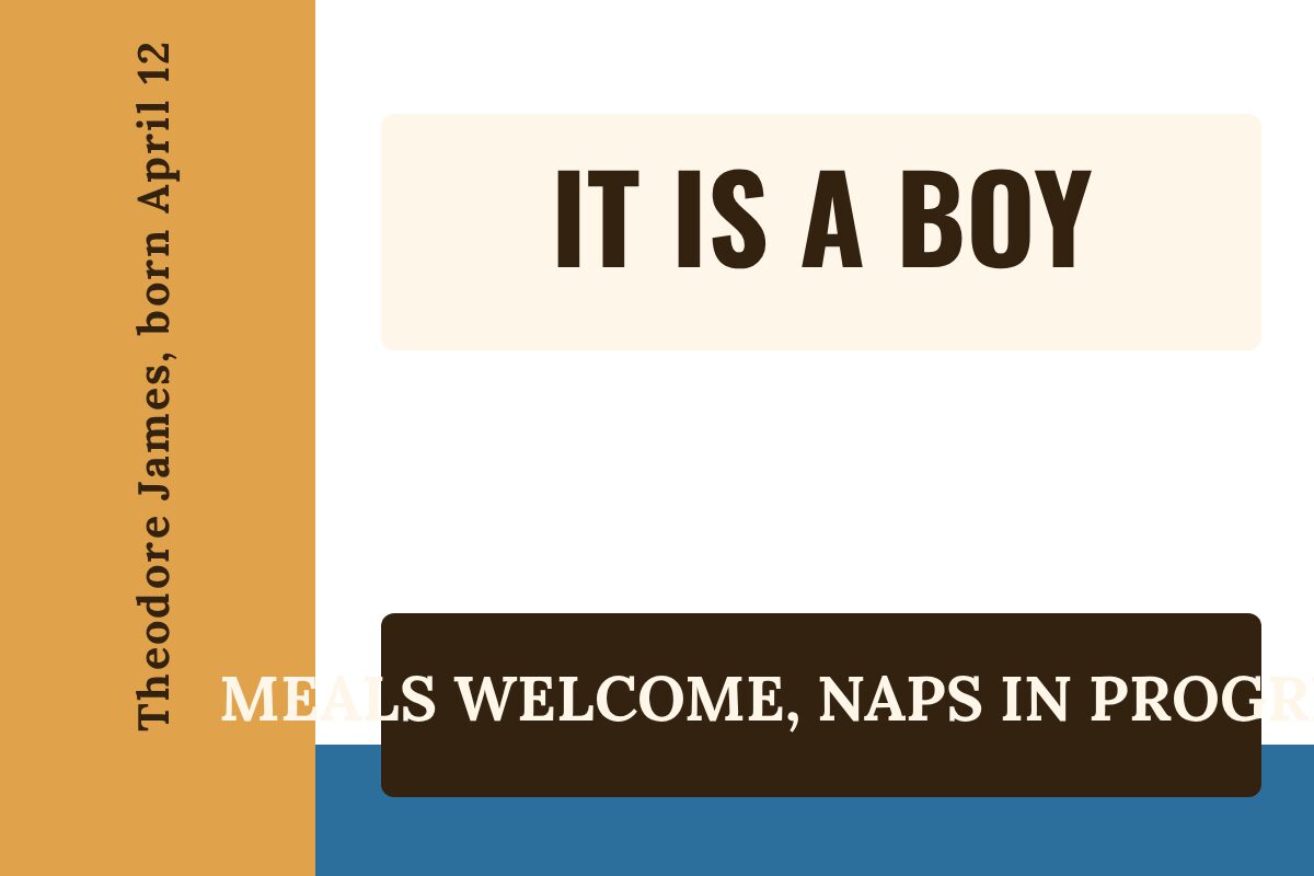 It Is A Boy Welcome Home yard sign template