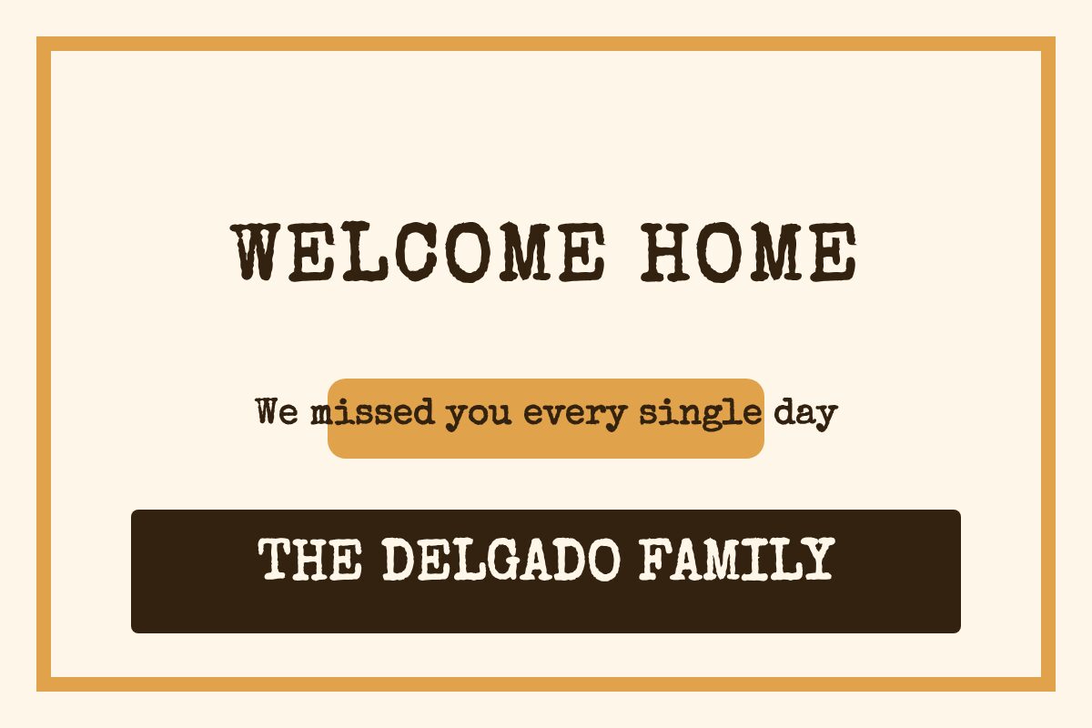 Welcome Home Script Welcome Home yard sign template