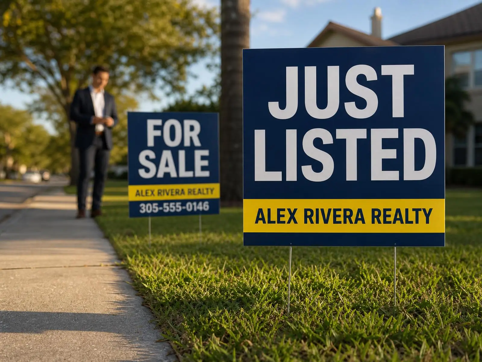 stack of blank coroplast yard sign panels and metal h stakes loaded in a car trunk